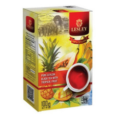 Lesley чорний 100г TROPICAL FRUIT Ceylon  tea FBOP Тропічні фрукти чорний чай * 36шт
