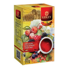 Lesley чорний 100г FOREST FRUIT Ceylon black tea FBOP Лісові фрукти чорний чай * 36шт