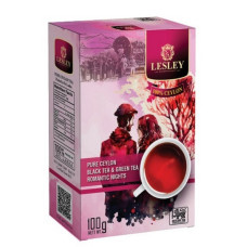 Lesley чор+зел 100г ROMANTIC NIGHTS FBOP+Gp1 Романтична ніч суміш чорного та зеленого чаю * 36шт
