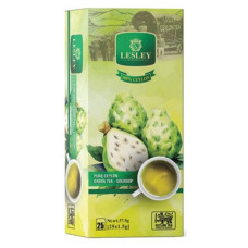 Lesley 1.5g * 25 TEA BAGS SOURSOP Ceylon Green tea Саусеп зелений чай * 48шт