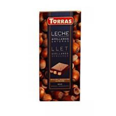 ШОКОЛАД Torras150г чорний з фундуком (15шт)