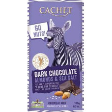 CACHET 180г dark chocolate almonds & sea salt 22118