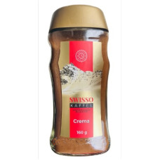 Swisso Kaffee Crema кава розчинна 160г * 6шт скло