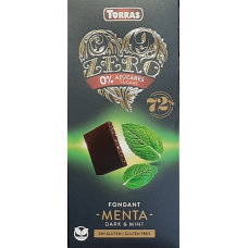 ШОКОЛАД Torras 100г 0% цукру чорний 72% М'ЯТА 12шт