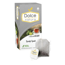 Dolce natura чай Граф Грей чорний 2г * 25пакетів (12шт)
