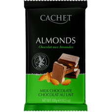 CACHET 300г milk chocolate ALMONDS 21642