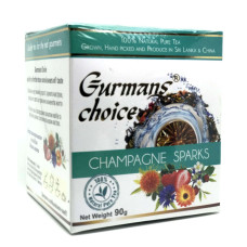 Gurmans choice чорний+зелений Іскри Шампанського чай 90г (24шт)
