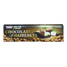 ШОКОЛАД Torras 300г 0% цукру чорний з фундуком 14шт