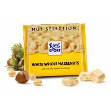 Ritter sport WHITE WHOLE HAZELNUTS 100г