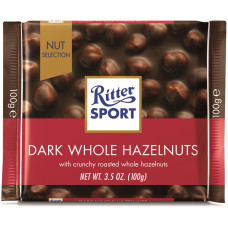 Ritter sport DARK WHOLE HAZELNUTS 100г